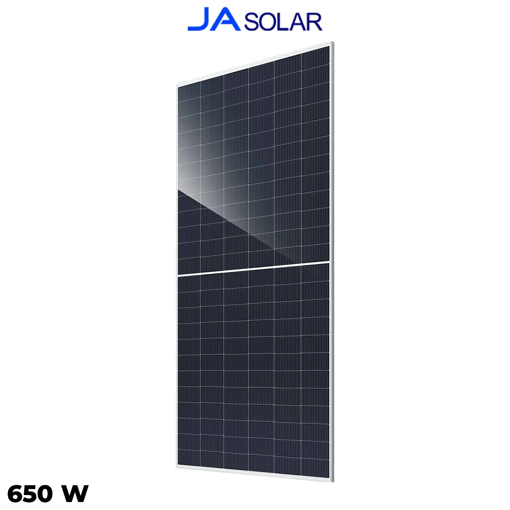 پنل خورشیدی 650 وات دوطرفه مونوکریستال JA SOLAR