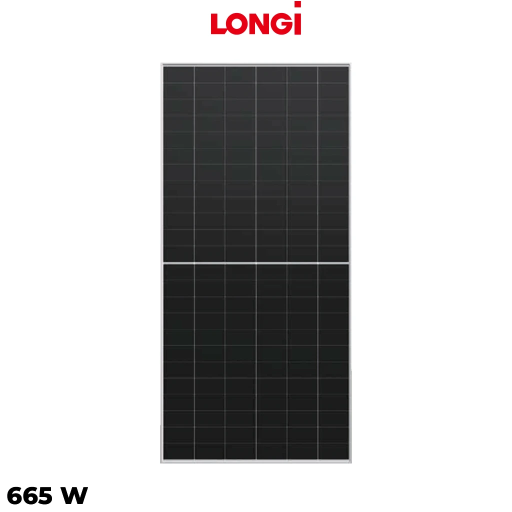 پنل خورشیدی 665 وات دوطرفه مونوکریستال LONGI SOLAR